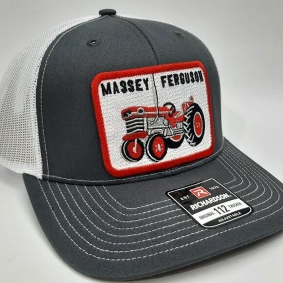 Massey Ferguson Retro Vintage Style Richardson 112 Trucker Mesh Snapback Hat Cap - Picture 1 of 4